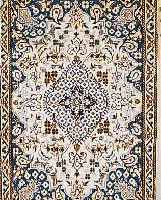 NAIN,PERSIEN CA.130 X 87 CM. FLOR WOLLE MIT SEIDE
