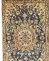 NAIN,PERSIEN CA.136 X 85 CM. FLOR WOLLE MIT SEIDE