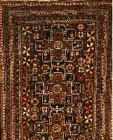 ZAKINI,AFGHANISTAN CA.210 X 118 CM. WOLLE AUF WOLLE