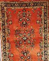SAROGH,PERSIEN CA.152 X 100 CM. FLOR WOLLE PFLANZENFARBEN