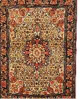 BIDJAR,PERSIEN CA.144 X 100 CM. FLOR WOLLE