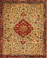 SAROGH,PERSIEN CA.130 X 113 CM. FLOR WOLLE
