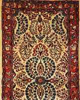 SAROGH,PERSIEN CA 134 X 68 CM. FLOR WOLLE
