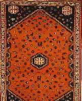 ABADEH,PERSIEN CA.120 X 82 CM. FLOR WOLLE