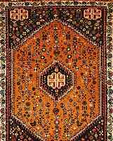 ABADEH,PERSIEN CA 98 X 70 CM. FLOR WOLLE