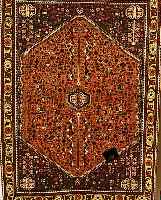 ABADEH,PERSIEN CA.151 X 111 CM. FLOR WOLLE