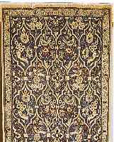 NAIN,PERSIEN CA.200 X 85 CM. FLOR WOLLE MIT SEIDE