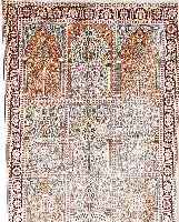 KASCHMIR,INDIEN CA.193 X 125 CM. FLOR SEIDIG