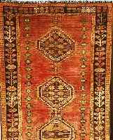 GHASCHGAI,PERSIEN CA.246 X 132 CM. WOLLE AUF WOLLE CA 30 JAHR