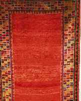 GABBEH,PERSIEN CA.234 X 145 CM. WOLLE AUF WOLLE CA 30 JAHRE