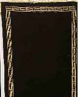 CHINA CLASSIC CA.240 X 80 CM. FLOR WOLLE GRUNDFARBE SCHWARZ