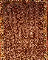 BIDJAR,PERSIEN CA.297 X 88 CM. FLOR WOLLE
