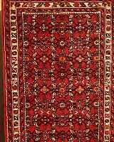 HOSSEINABAD,PERSIEN CA.1370 X 83 CM. FLOR WOLLE