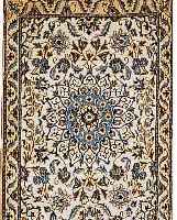 NAIN,PERSIEN CA.394 X 79 CM. FLOR WOLLE MIT SEIDE