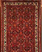HOSSEINABAD,PERSIEN CA.398 X 76 CM. FLOR WOLLE