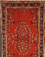 SAROGH,PERSIEN CA.200 X 122 CM. FLOR WOLLE PFLANZENFARBEN.