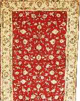 TäBRIZ FEIN,PERSIEN CA.194 X 132 CM. KORKWOLLE MIT SEIDE CA 550000 KN/QM.
