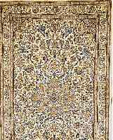 NAIN,PERSIEN CA.250 X 147 CM. FLOR WOLLE MIT SEIDE
