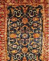 SIGLAR,AFGHANISTAN CA.210 X 163 CM. FLOR WOLLE PFLANZENFARBEN.