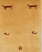 GABBEH,PERSIEN CA.200 X 71 CM. WOLLE AUF WOLLE