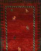 GABBEH,PERSIEN CA.197 X 85 CM. WOLLE AUF WOLLE