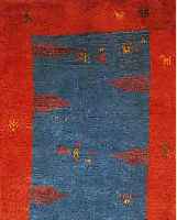 GABBEH,PERSIEN CA.115 X 85 CM. WOLLE AUF WOLLE