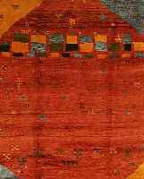 GABBEH,PERSIEN 290 X 270 CM. WOLLE AUF WOLLE