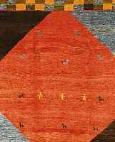 GABBEH,PERSIEN CA.300 X 265 CM. WOLLE AUF WOLLE