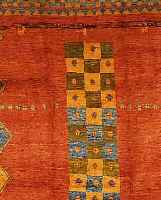 GABBEH,PERSIEN CA.300 X 281 CM. WOLLE AUF WOLLE