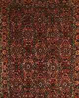 BIDJAR,PERSIEN CA 92 X 72 CM. FLOR WOLLE,