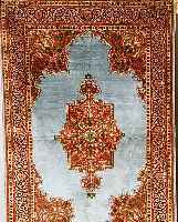 KASCHMIR SEIDE,INDIEN CA 194 X 119 CM. FLOR REINE NATURSEIDE.