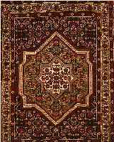 BIDJAR,PERSIEN CA 95 X 72 CM. FLOR WOLLE.