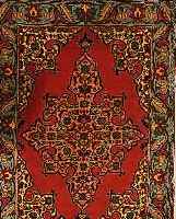 BIDJAR,PERSIEN CA 90 X 60 CM. FLOR WOLLE.