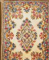 KERMAN,PERSIEN CA 90 X 60 CM. FLOR WOLLE.