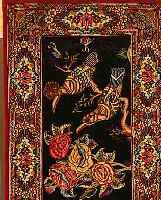 GHOM KORK,PERSIEN CA 76 X 53 CM. FLOR KORKWOLLE.
