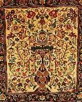 BIDJAR,PERSIEN CA 83 X 73 CM. FLOR WOLLE,