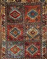 YALAMEH,PERSIEN CA 140 X 100 CM. WOLLE AUF WOLLE.