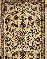 NAIN,PERSIEN CA 590 X 78 CM. FLOR WOLLE MIT SEIDE.