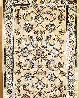 NAIN,PERSIEN CA 305 X 75 CM. FLOR WOLLE MIT SEIDE.