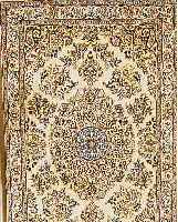 NAIN,PERSIEN CA 180 X 115 CM. FLOR WOLLE MIT SEIDE.