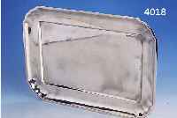 TATABLETT, 800ER SILBER, WIEN 30ER JAHRE, ZEITLOSE FORM, CA. 670 G, 34 X 25 CM