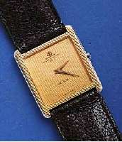 BAUME BAUME & MERCIER HERRENARMBANDUHR, QUARTZ, EDELSTAHLGEH., BODEN GESCHR., AB HERST. WAS- SERGESCH., STREIFENDESIGN VON GOLDLÜN. AUF BLATT ...