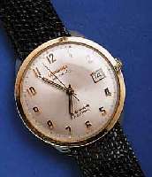 LONGINLONGINES HERRENARMBANDUHR ADMIRAL (FIVE STARS) , GG-FILLED, EINSCHALENGEH., AB HERST. WAS- SERGESCH., AUTOMATIK, 17 ST., KAL. 505, DATUM, ...
