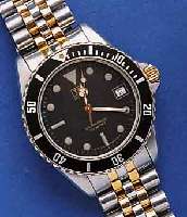 HEUER/HEUER/TAG HERRENTAUCHERUHR PROFESSIONAL, SCHWEIZ UM 1994, EDELST., EDELST.-BAND, SCHR.- KRONE, DREHLÜNETTE SOWIE ZWISCHENGL. HARTVER- G., ...
