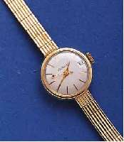 GOLDWYN AUTOMATIKGOLDBANDUHR, SCHWEIZ/ DEUTSCHLAND UM 1962, GG 585/000-GEH. INCL. GG-GLIEDERB., BODEN GEDR., ZENTRALSEK., DATUM, 21 ST., ETA ...
