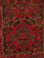 BOGELU, RUSSLAND, 150 X 137CM, EHZ 2-3 WOLLE AUF WOLLE, CA.1900