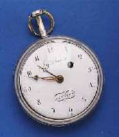 JAQUES JAQUES BOUVIER A GENEVE SPINDELHERRENTASCHEN- UHR, SCHWEIZ UM 1820, SILBER, GEW. EMAILBL. SIGN., VERG. PLATINENW., ANTRIEB ÜBER KETTE U. ...