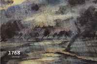 PETER, EGON, SÜDDEUTSCHER MALER, 1946, AQUARELL AUF PAPIER, BÄUME IM REGEN, U. LI. SIGN. U. DAT. (19)46, PP., U. GL. GER., M. CA. 32 X 46.5 CM