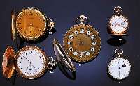 IWC HERRENTASCHENUHR SAVONETTE, SCHWEIZ FÜR DEN DTSCH. MARKT UM 1908, ROSE-G. 585/000, EMAILBL., ZEIGERSTELLRIEGEL INNEN 5, MESSING- CUV. VERG., ...