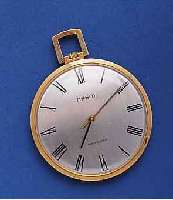 TISSOT FRACKUHR STYLIST, SCHWEIZ UM 1968, GG 750/000, BODEN U. GLASR. GEDR., VERS. KONTRASTZIFFERBL., IN SICH GEW., 15 ST., KAL. 781-1, RINGUNR., ...